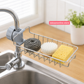 Premium Stainless Steel Sink Organizer for Kitchen and Bathroom Storage