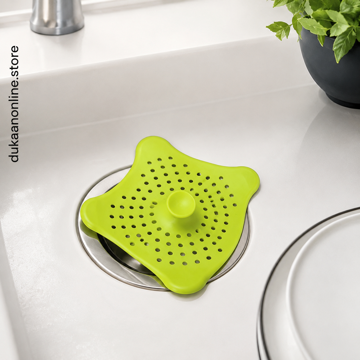 Star Design Drain Cover - Silicone Plug Stopper and Strainer for Bathroom & Kitchen