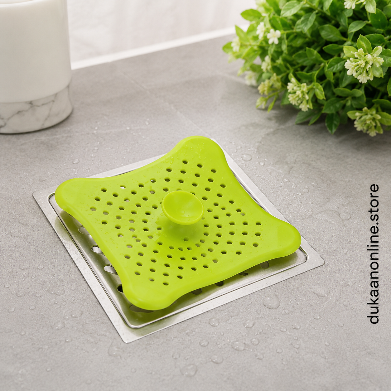 Star Design Drain Cover - Silicone Plug Stopper and Strainer for Bathroom & Kitchen