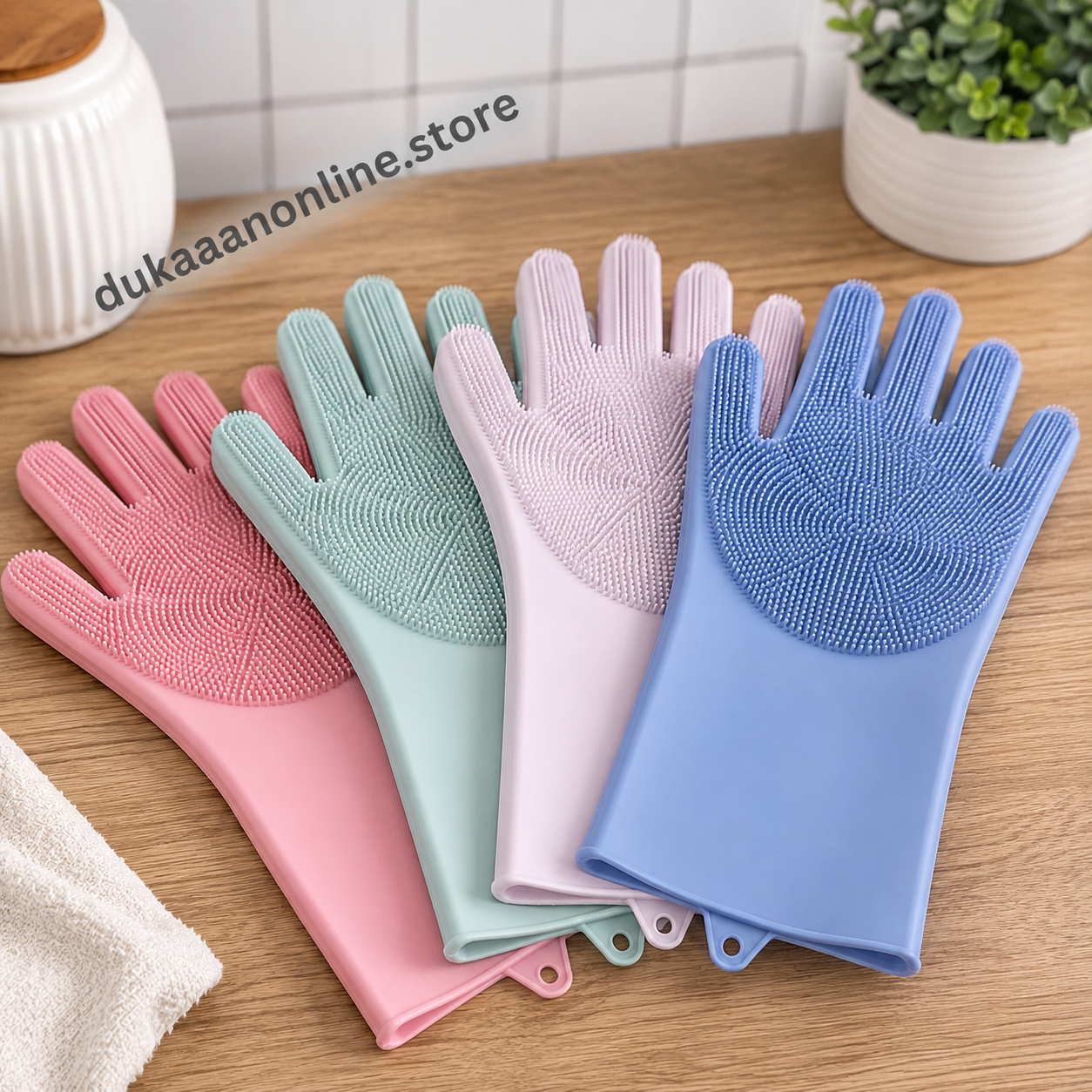 Waterproof Silicone Dishwashing Gloves – Soft & Durable