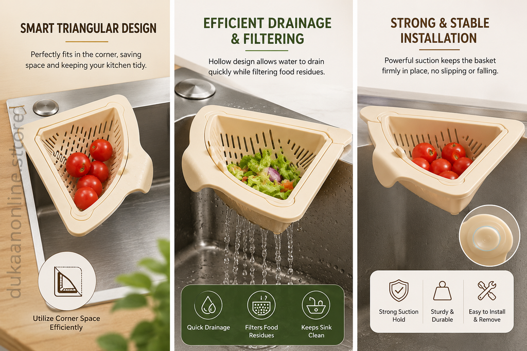 Magnetic Drainage & Filter Basket - Strong Magnetic Fixation