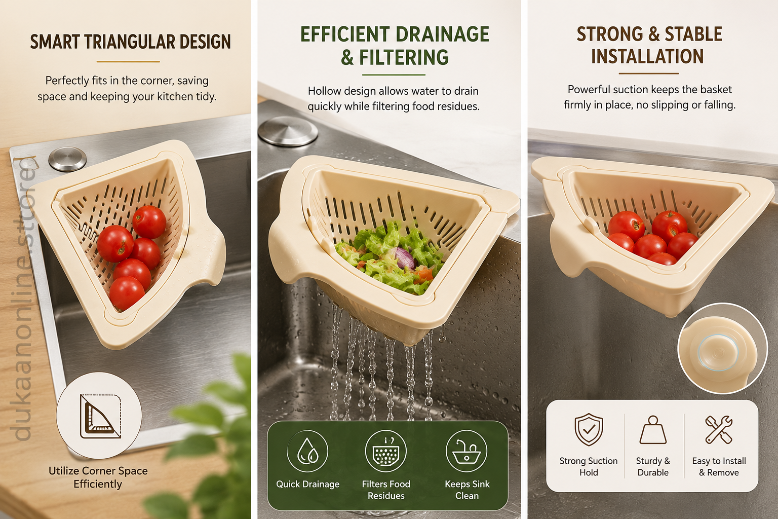 Magnetic Drainage & Filter Basket - Strong Magnetic Fixation