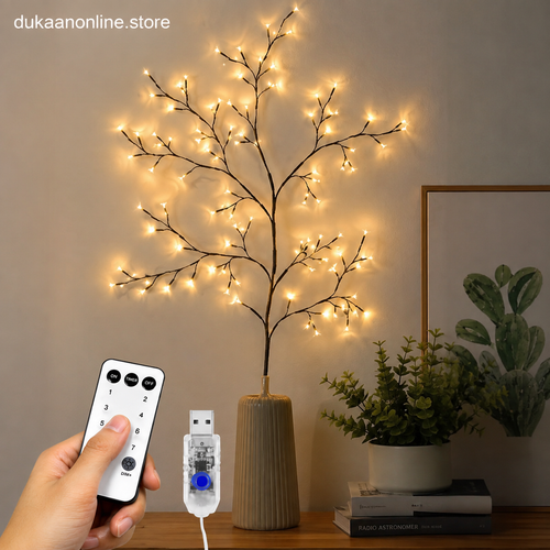 96 LED Large Size Warm White Tree Branch Smart LED with Remote